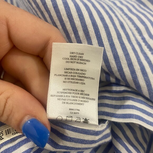 Rails Taylor Banker Stripe With Pearls Top M - Picture 9 of 9